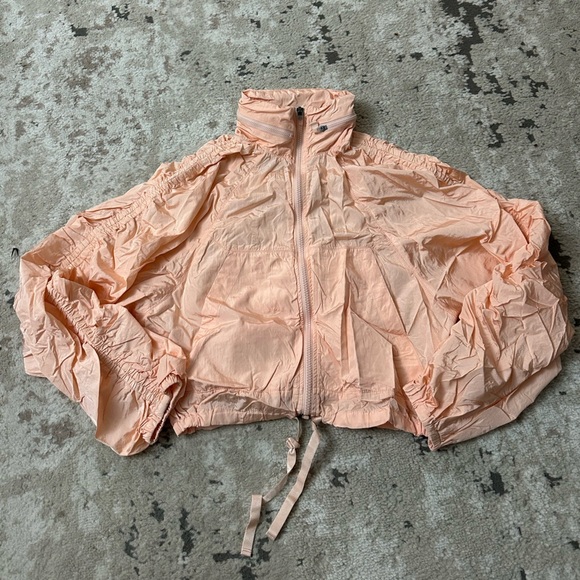 Free People Movement Unlined Windbreaker Size XS - Peach - Picture 3 of 5